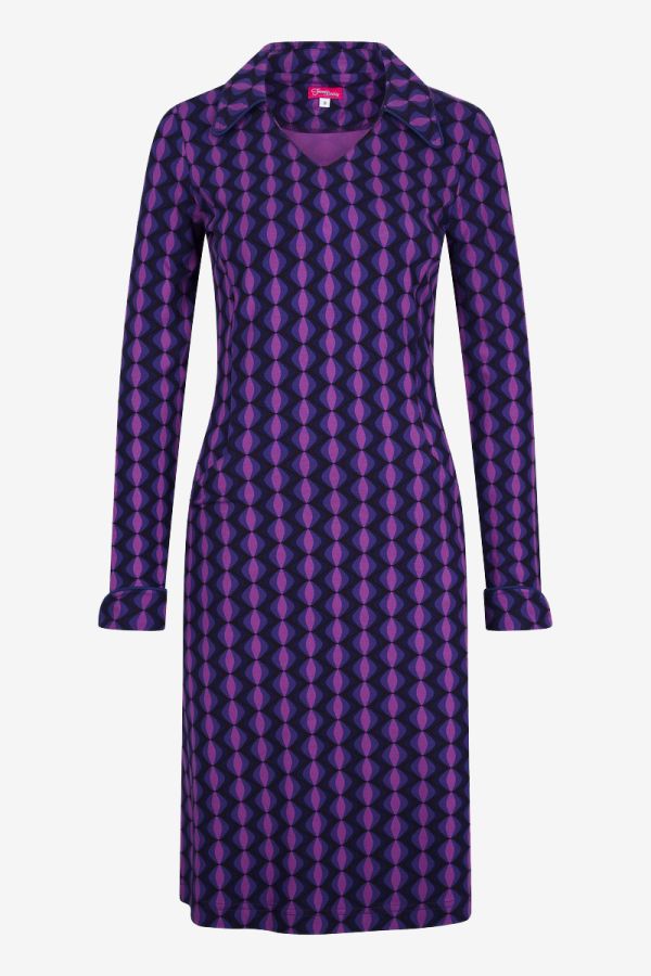 Dress Titia Geo Mod Purple