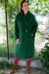Coat Miss Fuzzy green