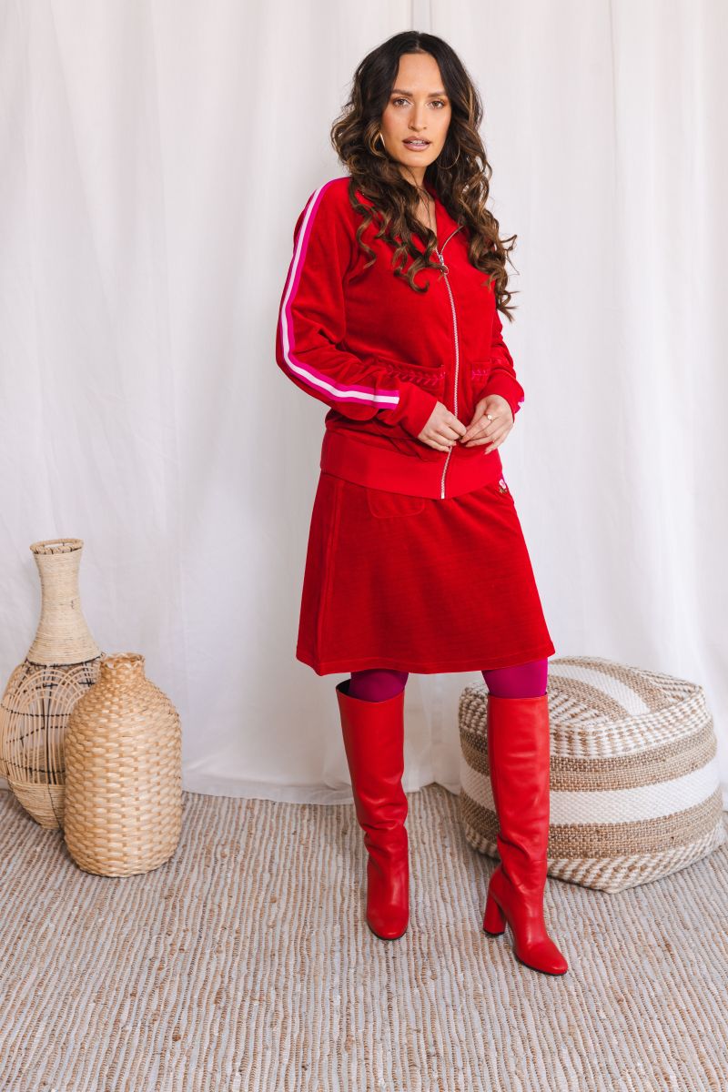 Jacket Nikky Velvet Red